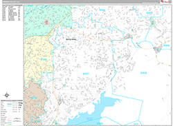 Spring Valley Wall Map Premium Style 2026